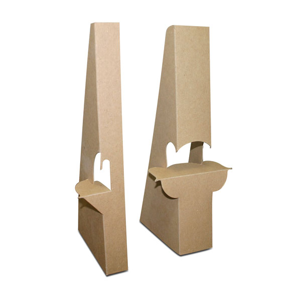 Sturdy and economical cardboard easel backs in single and double wing styles. Locking tabs and glue on feature for added stability. Approximately .050S thick. Easel should be at least 2/3 of the height of the display or cards being mounted. Double wing model ideal for use on large displays.