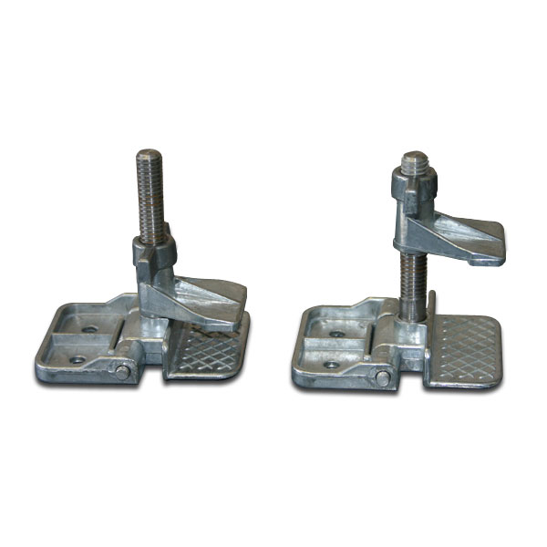 Select Permacast Jiffy hinge clamps by Speedball, when you need ruggedly-constructed clamps to hold up to two inch thick screen frames. These sturdy cast metal hinge clamps feature positive-locking action and guide flange. Allows convenient screen removal for fast changeover. One pair of clamps per package.
