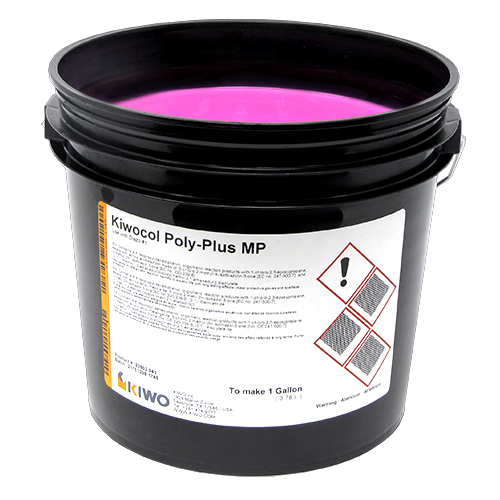 KIWOCOL POLY-PLUS MP is a Multi-Purpose, high resolution, diazo-photopolymer, "dual-cure" emulsion for use with all textile and graphic inks including the newest water-based and discharge systems.