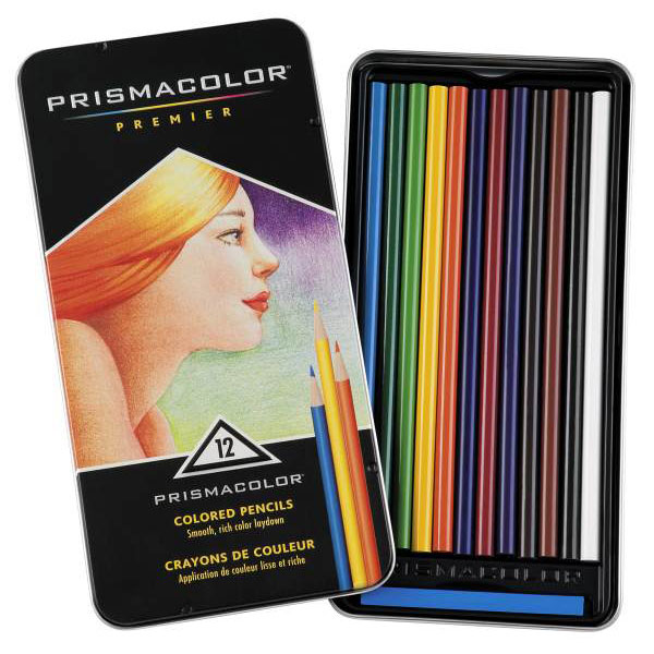 EACH -  PRISMACOLOR PENCILS 12 COLOR SET image