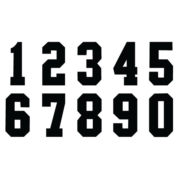 block number stencils