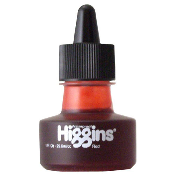 EACH -  HIGGINS RED INK 1 OZ image