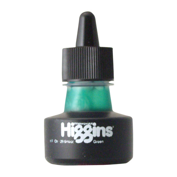 EACH -  HIGGINS GREEN INK 1 OZ image