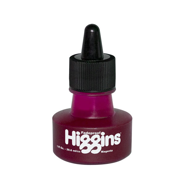 1 OZ -  HIGGINS PIGMENTED MAGENTA image