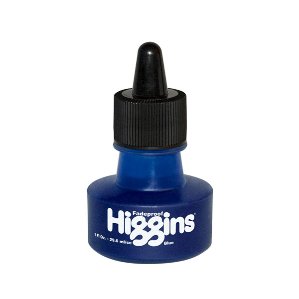 1 OZ -  HIGGINS PIGMENTED BLUE image