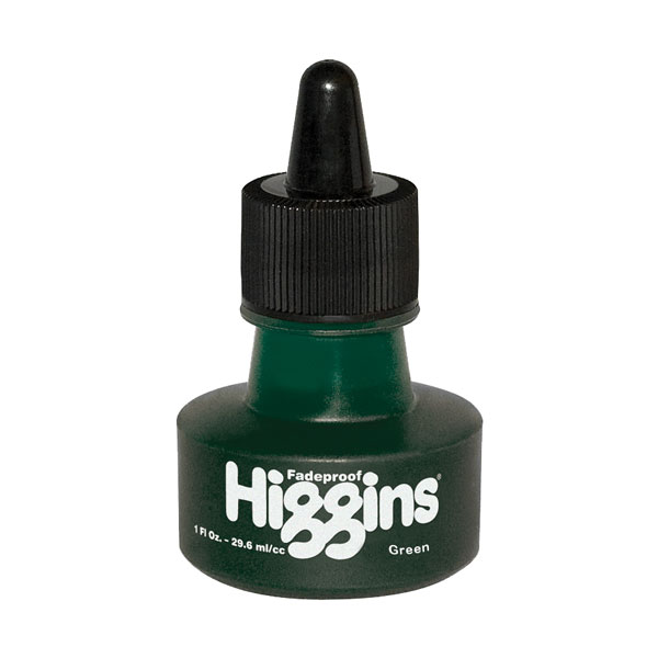 1 OZ -  HIGGINS PIGMENTED GREEN image