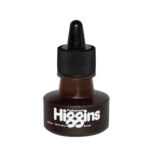 1 OZ -  HIGGINS PIGMENTED BROWN image