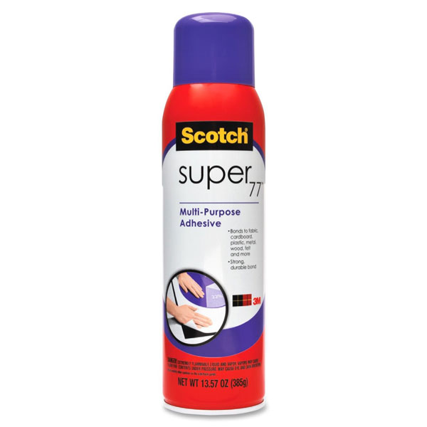 The original 3M adhesive designed for heavy bonding and tough jobs. It is the same adhesive as Spra-Ment except in a bigger can with a nozzle that puts down a very heavy deposit. 17 oz. can, 12 per carton.