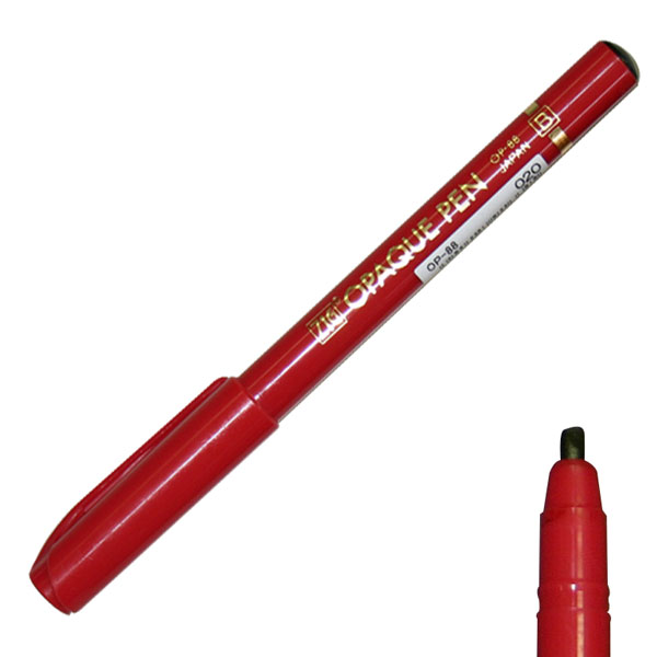 EACH -  ZIG OPAQUE PEN RED BROAD image