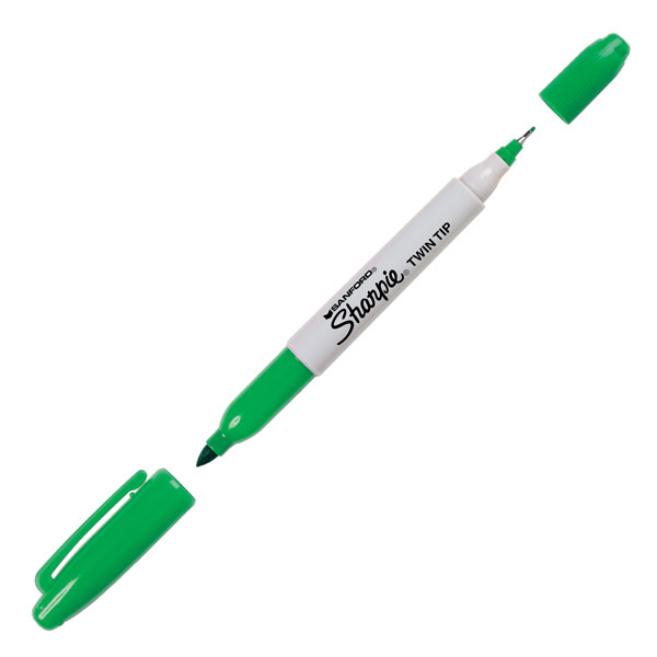 EACH -  SHARPIE TWIN TIP GREEN image