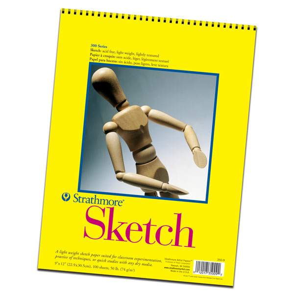 Strathmore Sketch Paper Pad Tape Bound 14x17