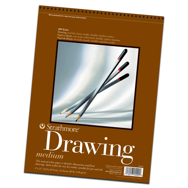 24 Sheets Strathmore 400-7 400 Series Drawing Pad 14"x17" Wire Bound 