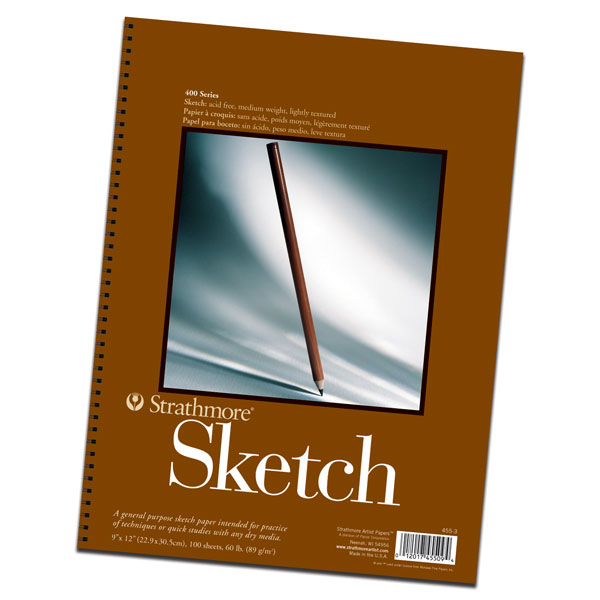 An economical, general purpose sketch paper for classroom use, experimentation, or perfecting technique with pen, pencil, and a variety ofother media.  Side bound with 100 sheets per pad, micro perforated for easy tear out. 50lb., 12 pads per carton.