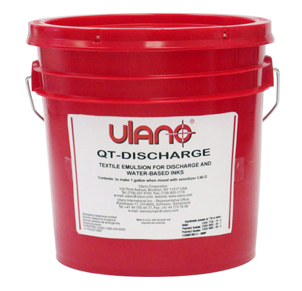Ulano's special water-resistant emulsion, made to be use with discharge ink, water-based inks and water dyes and plastisols. Excellent mechanical resistance and resolution. Easy to reclaim, diazo sensitized. A new replacement for 925WR that ships non-hazardous.